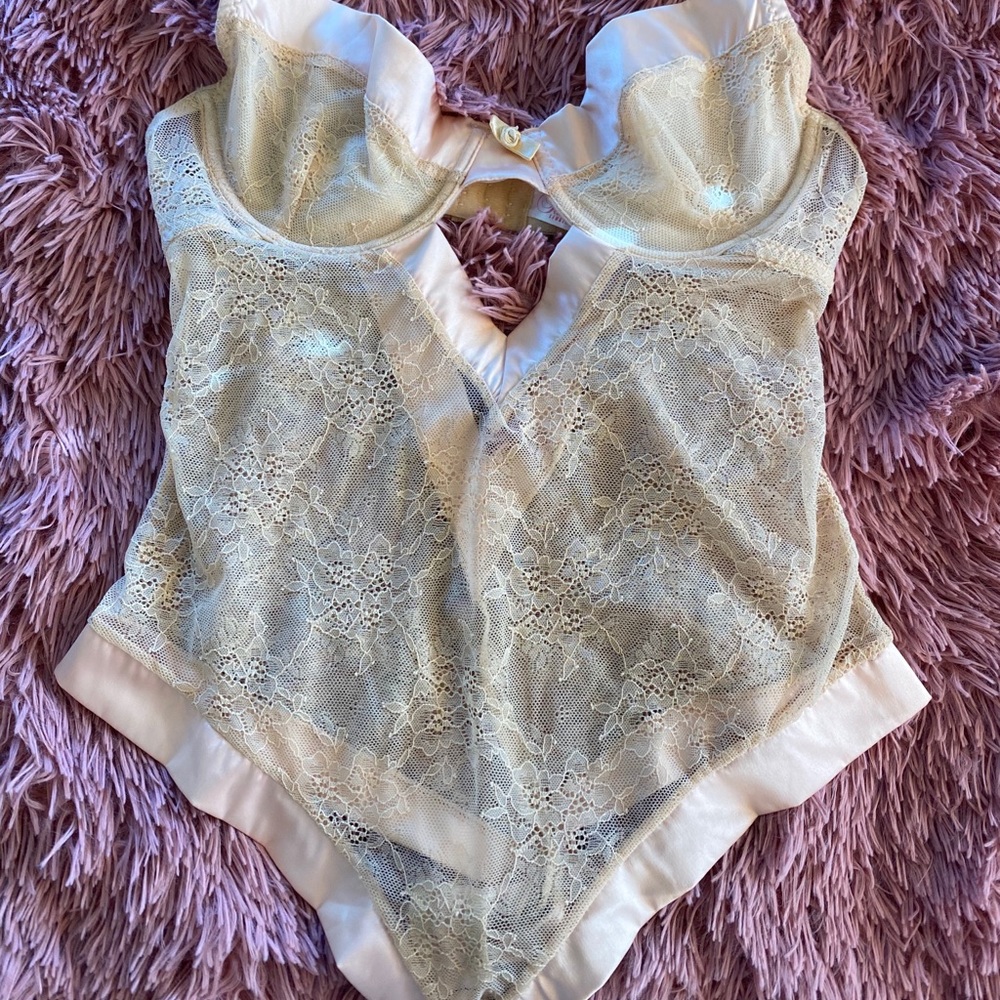 Lace lingerie bodysuit